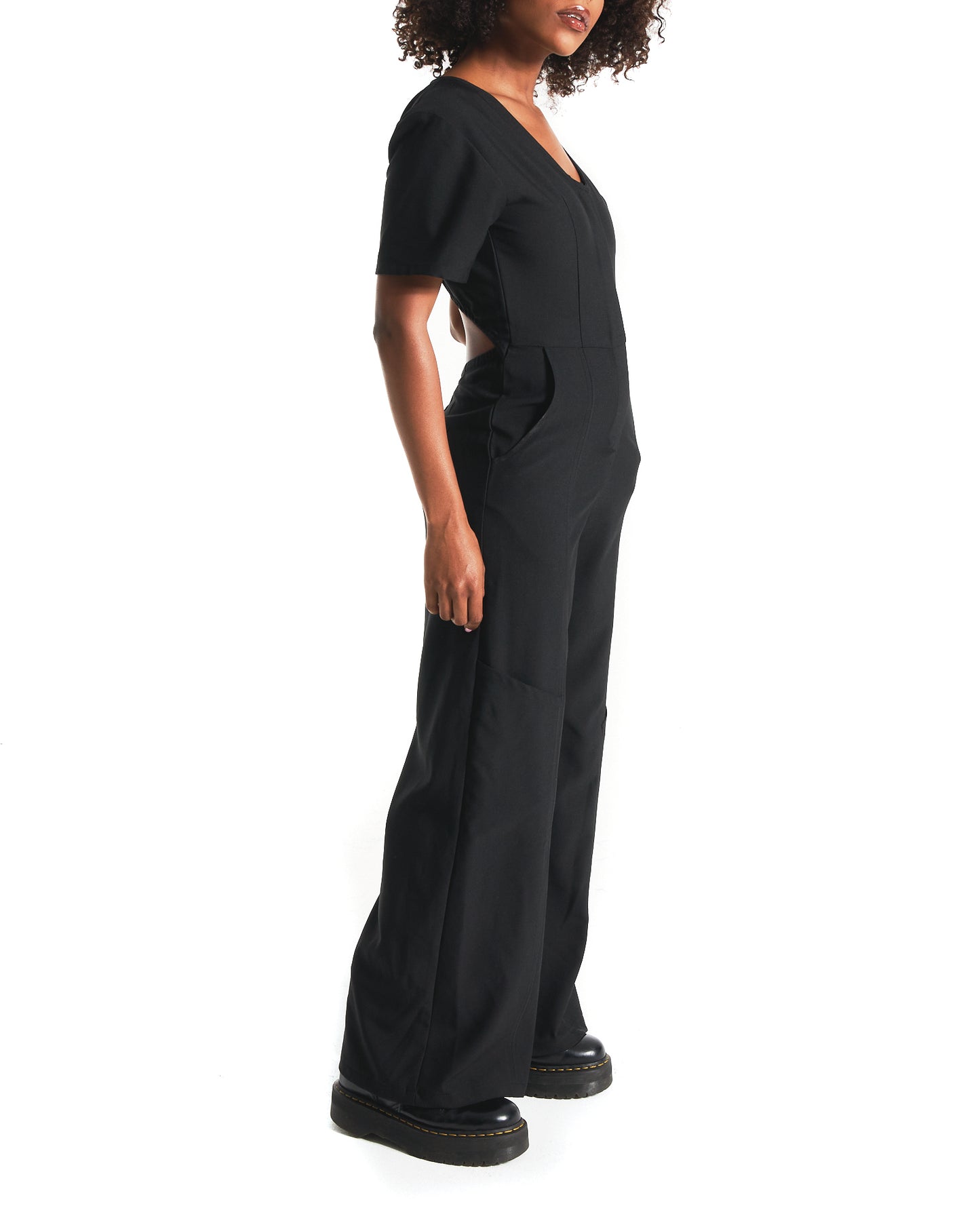 002 CUT-OUT POCKET JUMPSUIT