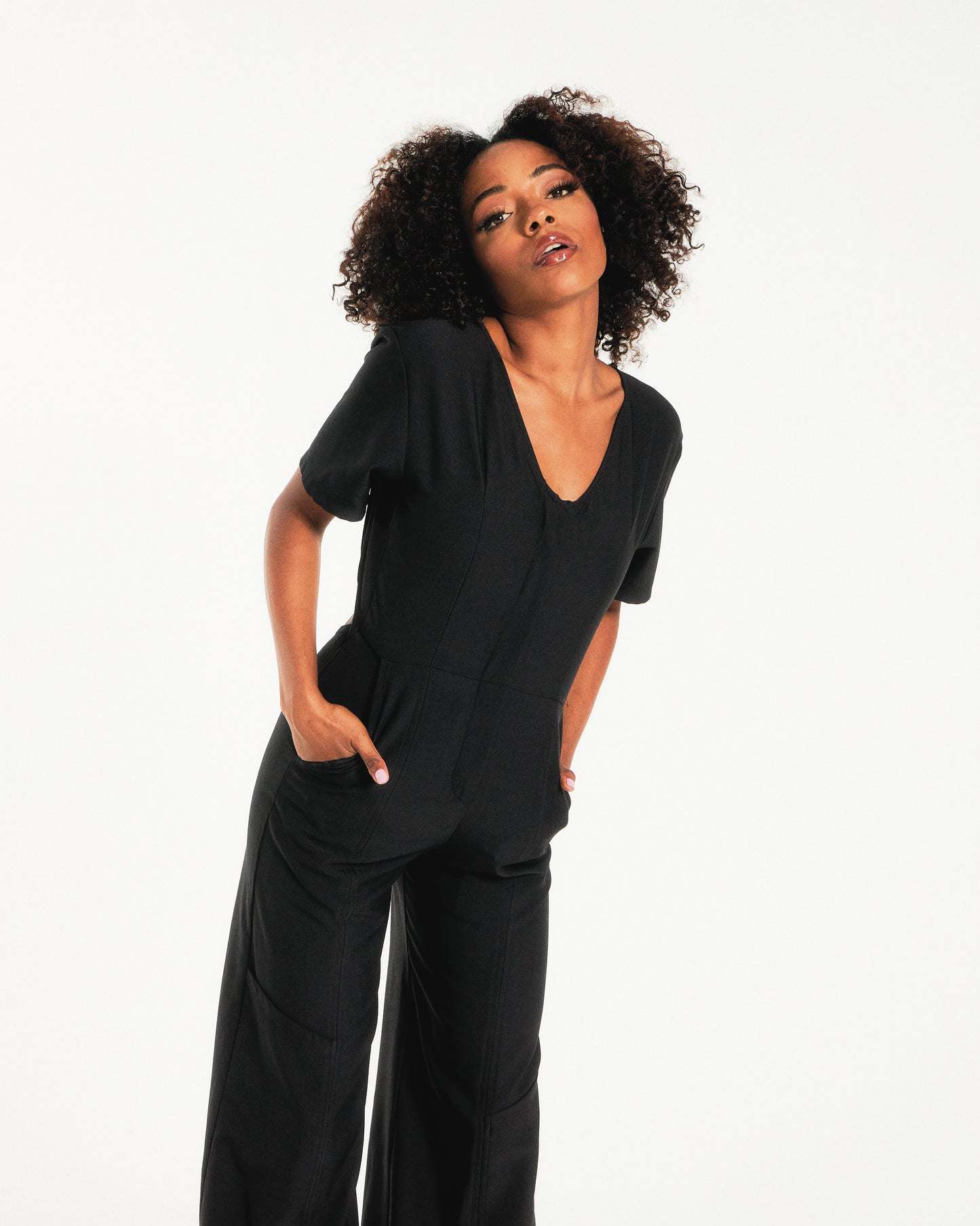 002 CUT-OUT POCKET JUMPSUIT